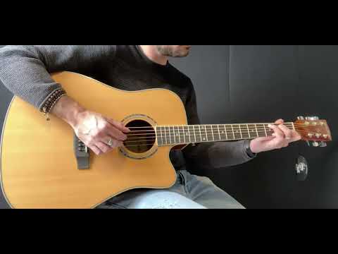 Harley Benton D-120CE Dreadnought Acoustic with EQ