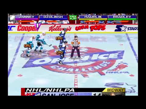 NHL Open Ice 2 on 2 Challenge Playtrough (M.A.M.E Emulator)