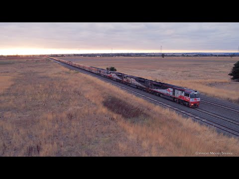SCT 5PM9 Mixed Freight Train With 98 Wagons (19/3/2023) - PoathTV Australian Railways
