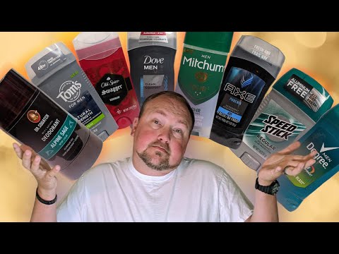 Men Deodorants Review: Dr. Squatch vs Tom's, Old Spice, Dove, Mitchum, Degree, Axe, and Speed Stick