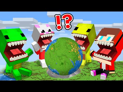 How BIG JJ MIKEY and FRIENDS EAT WORLD in Minecraft?!