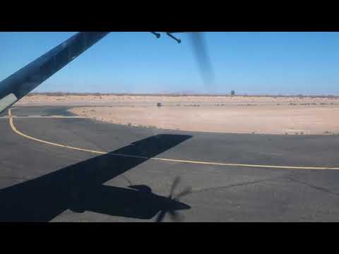 Landing at Eloy in a Win Aviation Short Sherpa