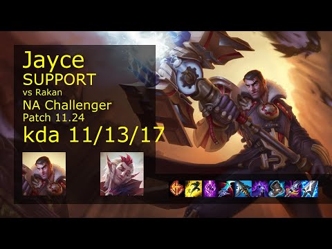 Rank 1 on NA server - Jayce Support vs Rakan