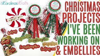 Christmas Projects and Embellishments I've Been Working On, Getting Ready for CHRISTMAS CRAFTING!