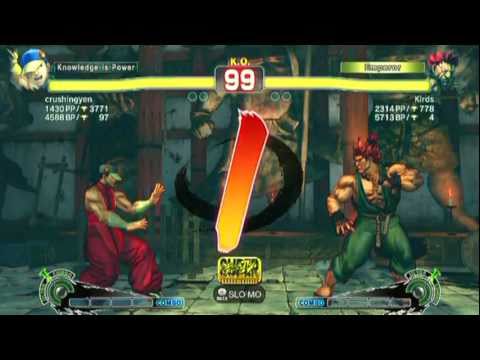 SSF4 AE: crushingyen(Yun) vs Kirds(Akuma) - HD 720p