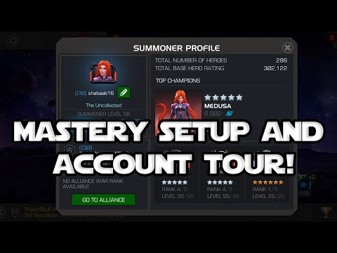 Mastery Setup & 300k Roster Tour!! - Marvel: Contest of Champions