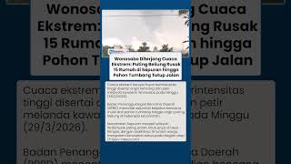 Wonosobo Diterjang Cuaca Ekstrem: Puting Beliung Rusak 15 Rumah di Sapuran hingga Pohon Tumbang