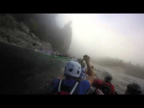 renversement pirogue marathon gorges ardeche 2015