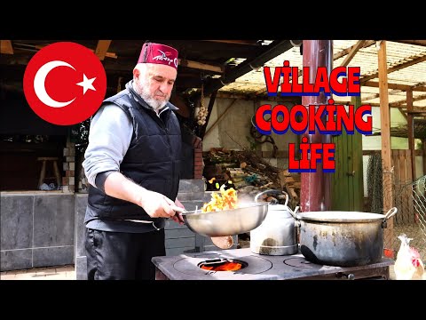 ROASTED WHOLE CHİCKEN KEBAB and BARLEY NOODLE PİLAF❗ TRADİTİONAL TURKİSH FOOD 🇹🇷 VILLAGE LIFE