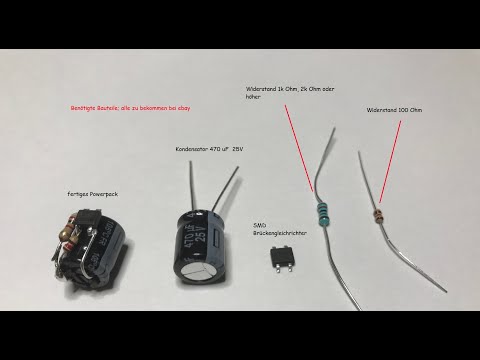 Flackerfreie Wagenbeleuchtung , Powerpack Schaltung Anleitung