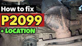 P2099 | p2099 Post Catalyst Fuel Trim System Too Rich Bank 2 | p2099 code | dtc p2099