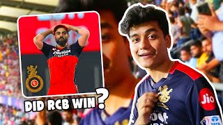 Finally saw RCB win in stadium 😍 - Vlog
