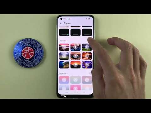 How to change the interface and keyboard color on Realme 8 Android 12