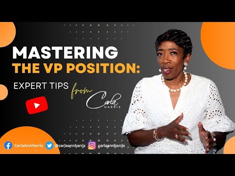 Mastering the VP Position: Expert Tips from Carla Harris