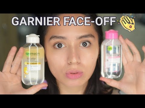 GARNIER MISCELLAR WATER FACE OFF | OIL-INFUSED VS REGULAR MISCELLAR WATER REVIEW AND DEMO