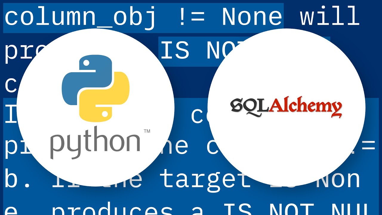 sqlalchemy IS NOT NULL select