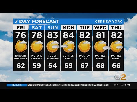New York Weather: CBS2 9/9 Evening Forecast at 6PM