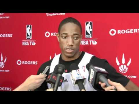 Toronto Raptors Training Camp Interviews - DeMar DeRozan Dec 10, 2011