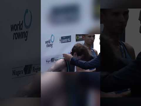 Another magical moment for Paul O'Donovan as he receives his World gold medal. rowing