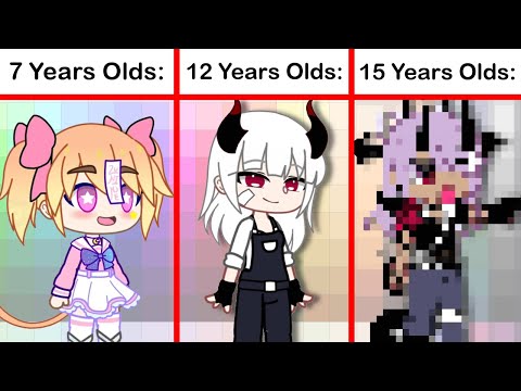 How Different Ages Makes a Gacha Club OC: 🙂🤏