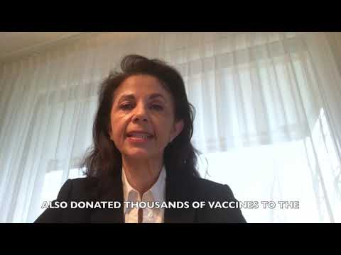 B’nai B’rith Geneva Representative Sonia Elkrief gives a video statement during the United …