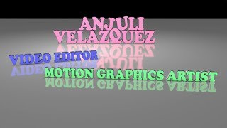 My Demo Reel!