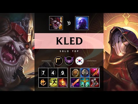 Kled Top vs Ryze - KR Master Patch 25.08