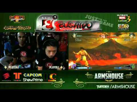WDM/MCZ.Luffy (Ro) vs WDM/MCZ.V-Ryu (Ma) - winners final Bushido Impact SSF4