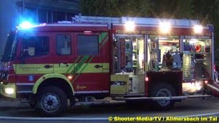 preview picture of video '[Ü] - KURZBERICHT: Feueralarm in einer Firma in Allmersbach im Tal | FEUERWEHR & DRK IM EINSATZ'