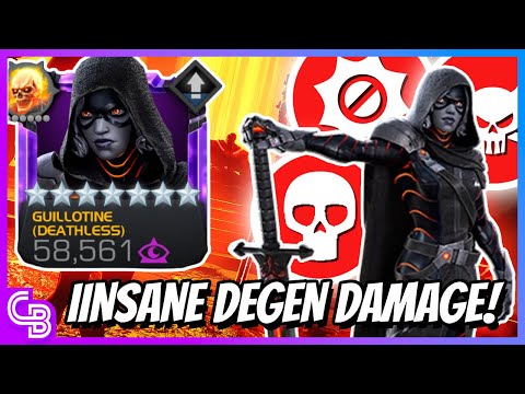 Rank 4 Deathless Guillotine Showcase! - 1.5m damage/min | Marvel Contest of Champions