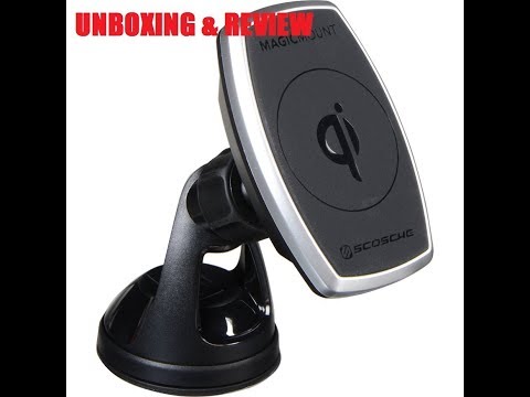 Unboxing and REVIEW - SCOSCHE MPQ2WD-XTSP MagicMount Pro Charge 10W Magnetic Qi-Certified