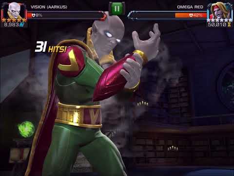 MCOC - Act 6.3.1 - "Can't Stop Won't Stop" Omega Red with Aspect of War using Vision Aarkus