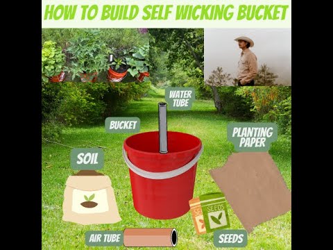 Mobile Garden Auto-Regulating Self Wicking Bucket Grow System