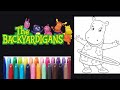 Backyardigans Coloring Book Tasha The Yellow Hippo Colouring Speed Coloring With Markers