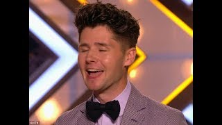 Nicole Scherzinger is blushing as X Factor hopeful Russell Jones wows her with of Jungle Book song