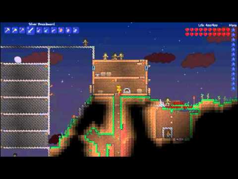 Aventuras em terraria - 3 - Lua vermelha!!!