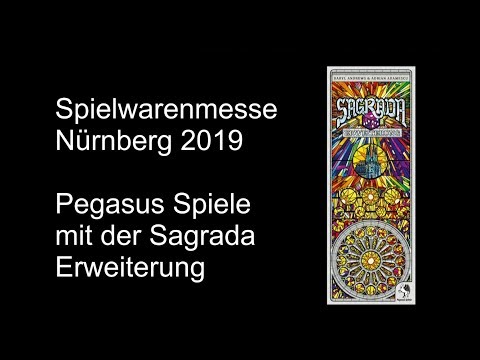 Spielwarenmesse 2019 Nürnberg - Pegasus Spiele mit der Sagrada Erweiterung - Die Brettspieltester