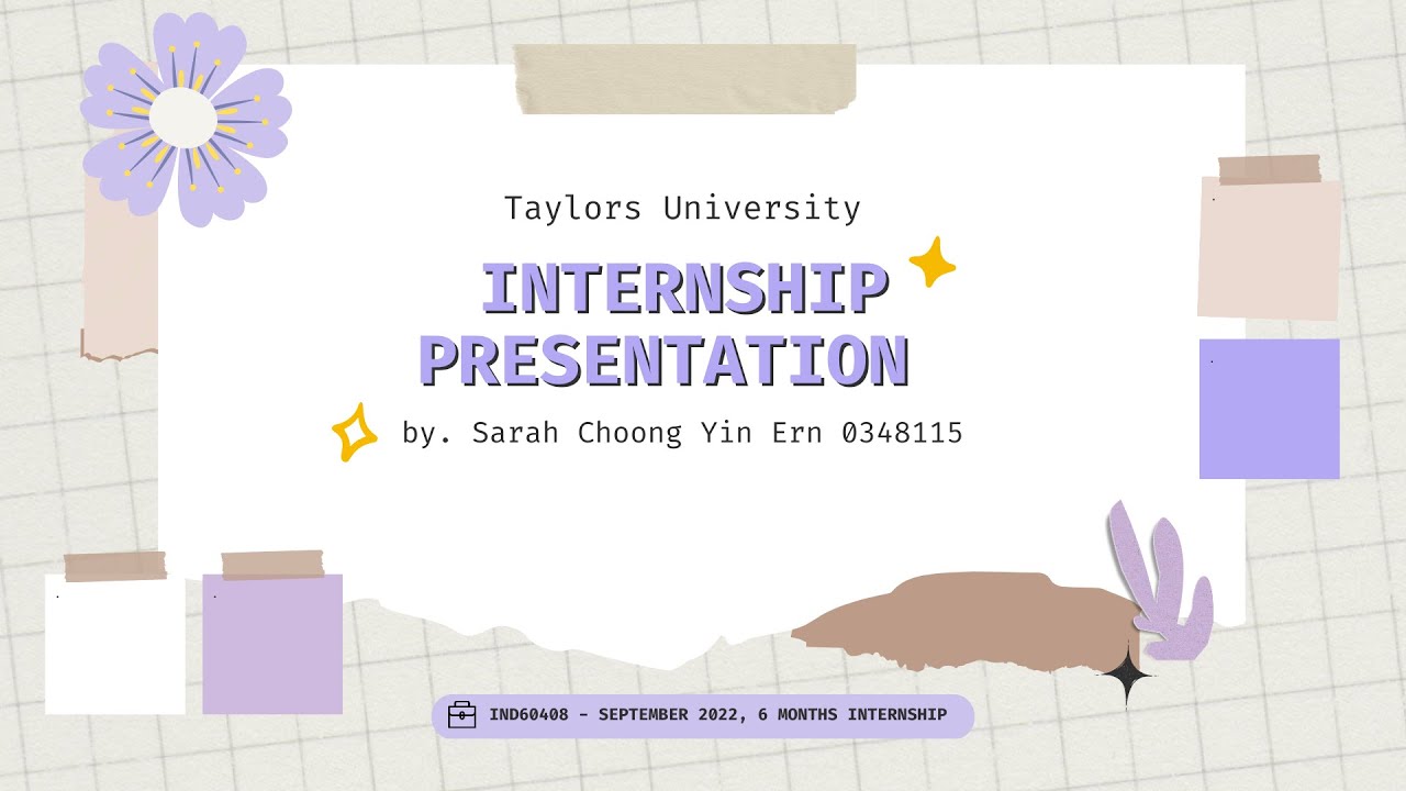 Final Internship Presentation │6 month Internship │Youngblood Creation
