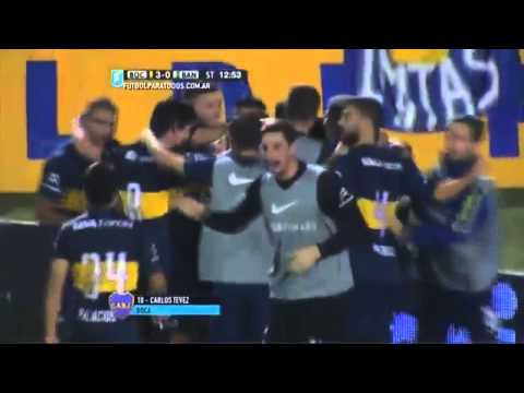 Golazo de Tevez de tiro libre - Boca 3 Banfield 0 Copa Argentina 2015