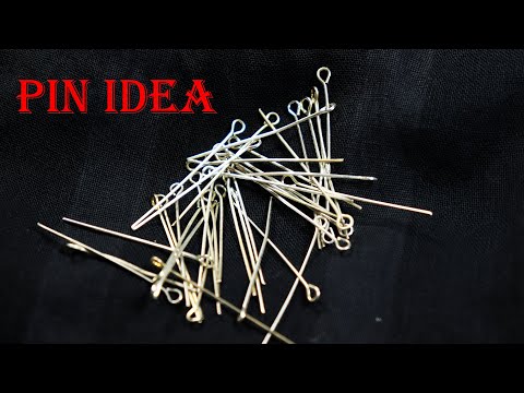 eye pin idea/ How to make necklace/ Jewelry idea/ Necklace making/ Antique jewelry idea
