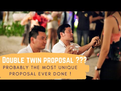 Double Twin Proposal ?? Probably The Most Unique Proposal Ever Done !!