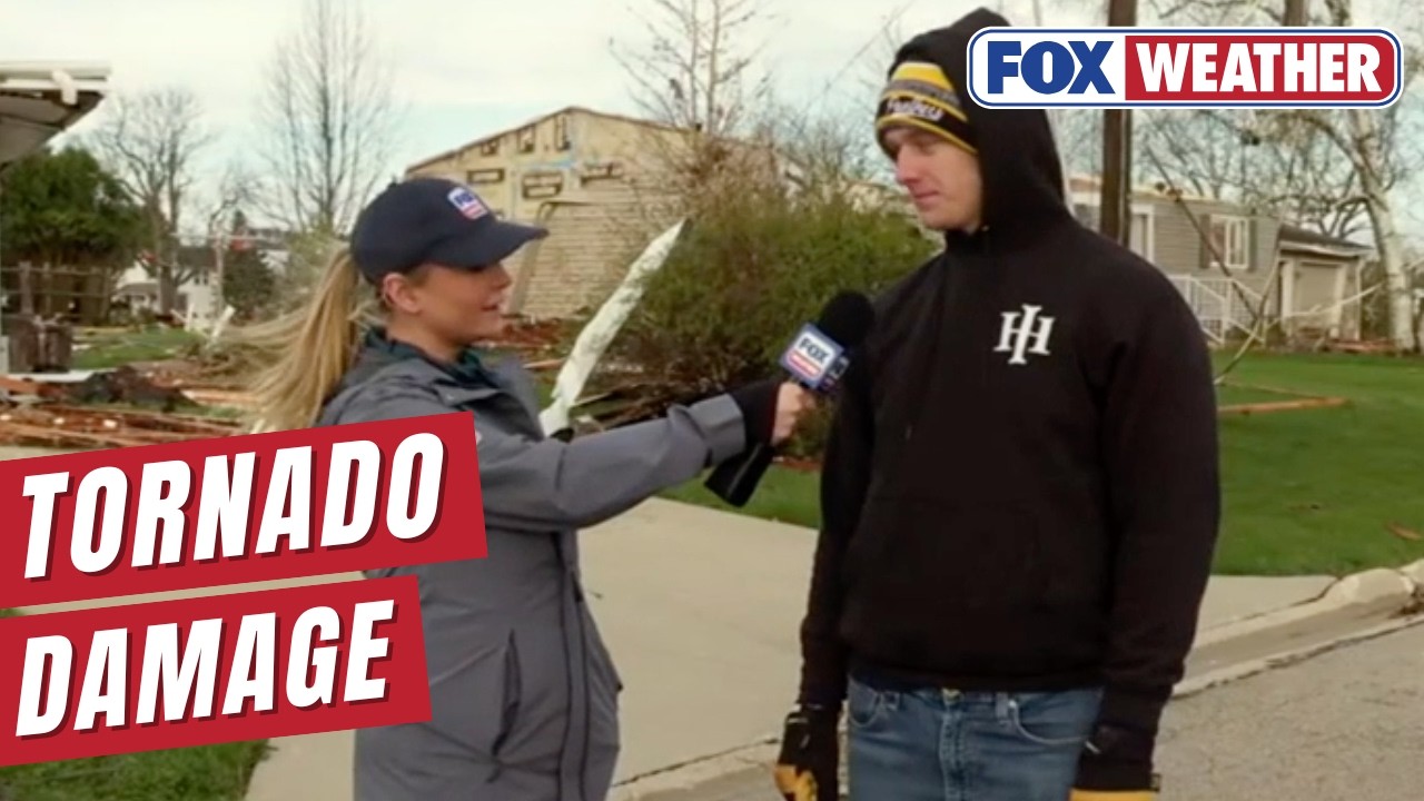 The Sun Comes Up Over Tornado Damage In Illinois