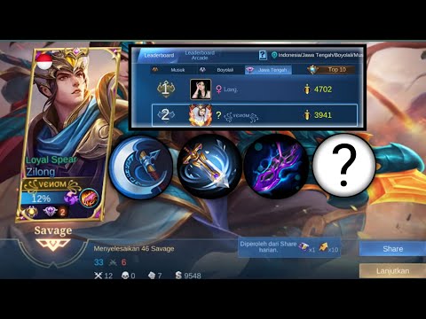 Savage & Maniac!! Heroes Never Fade - Hyper Top 2 Jateng Zilong!!!#zilong #gameplay