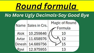 Download the video "Round Formula | Round formula in excel in Hindi | Round formula in Excel |Round Function |MB Excel"