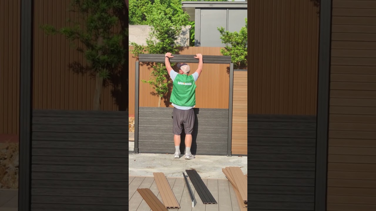 mondaria outdoor composite fence brand #diy #gardenideas #patio #fenceinstallation #fencesolutions