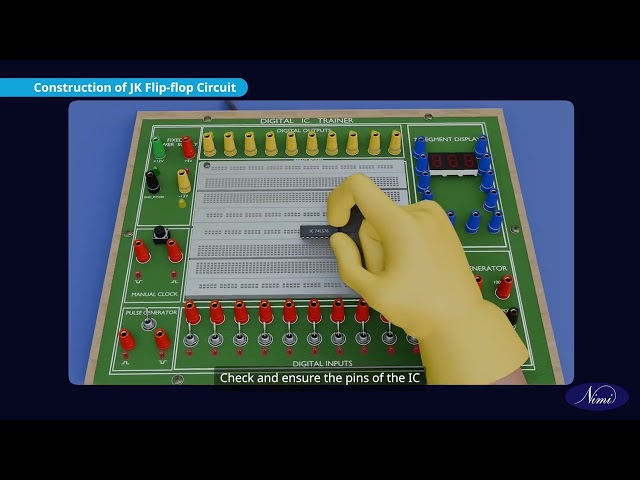 Verify the truth tables of flip - flop ICs (RVerify the truth tables of flip - flop ICs (RS,D,T,JK,MSJk) LEDs- part -2