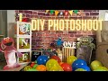 D I Y 1ST BIRTHDAY PHOTOSHOOT ON A BUDGET SesameStreet