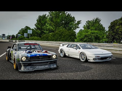 Forza 7 Drag race: Hoonicorn Mustang vs Lotus Esprit V12