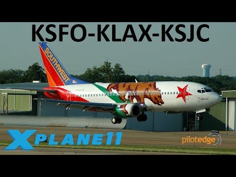 X-Plane 11 | We're back & we got a YOKE!! | B738 | PilotEdge | San Francisco, L.A. & San Jose!!