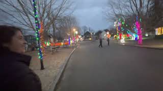 iPhone 14 pro max shooting film in Westbrook Maine Christmas lights 2022